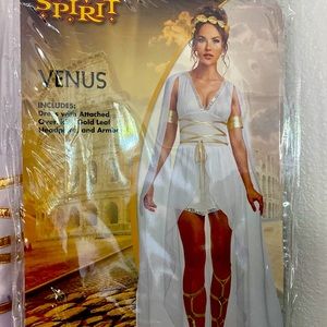 Venus greek goddess gold white  costume